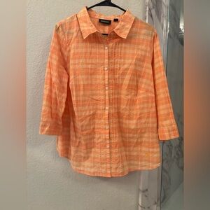 Avenue 100% Cotton 3/4 sleeve top